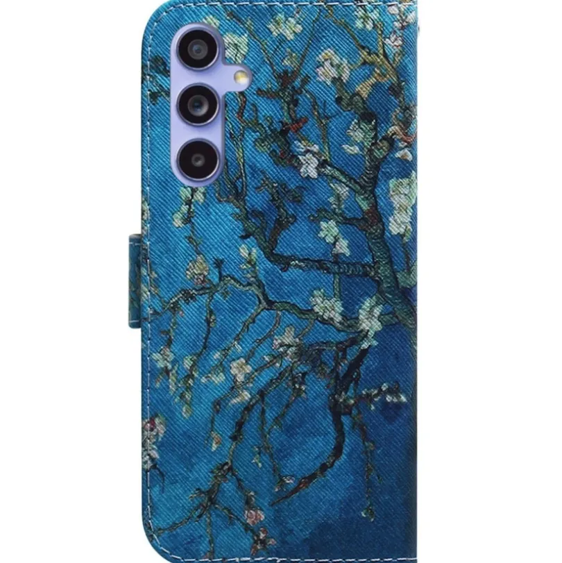 Comfycase Samsung Galaxy A55 Bloesem Bookcase Hoesje