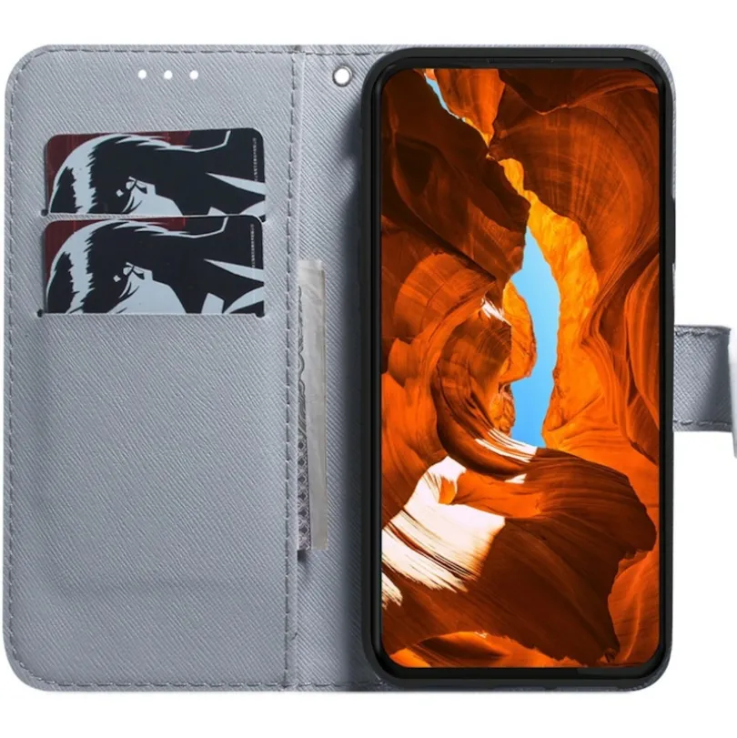 Comfycase Samsung Galaxy A55 Bloesem Bookcase Hoesje