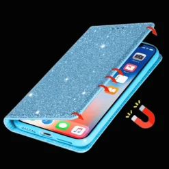 Comfycase Samsung Galaxy A41 Flash Powder Slim-Fit Flipcover