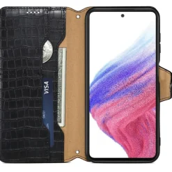 Comfycase Samsung Galaxy S24 Bookcase Hoesje Krokodillenleer