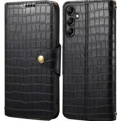 Comfycase Samsung Galaxy S24 Bookcase Hoesje Krokodillenleer