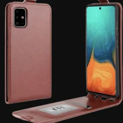 Comfycase Samsung Galaxy A71 Verticale Flip Cover met Pasruimte