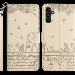 Comfycase Samsung S23 FE Bookcase Hoesje Katten