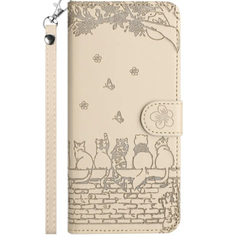 Comfycase Samsung S23 FE Bookcase Hoesje Katten