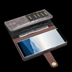 DG.MING Samsung Galaxy S10 Plus Lederen 2-in-1 Portemonnee en Hoesje