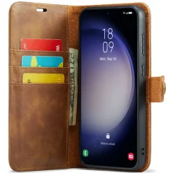 DG.MING Samsung S23 FE Lederen 2-in-1 Wallet en Hoesje