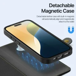 DUX DUCIS Apple iPhone 16 Plus Premium 2-in-1 Bookcase met MagSafe Hoesje