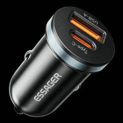 Essager Plug and Charge 30W Autolader USB en USB-C