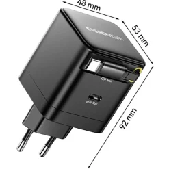 Essager 65W Fast Charging USB-C Oplader met kabel