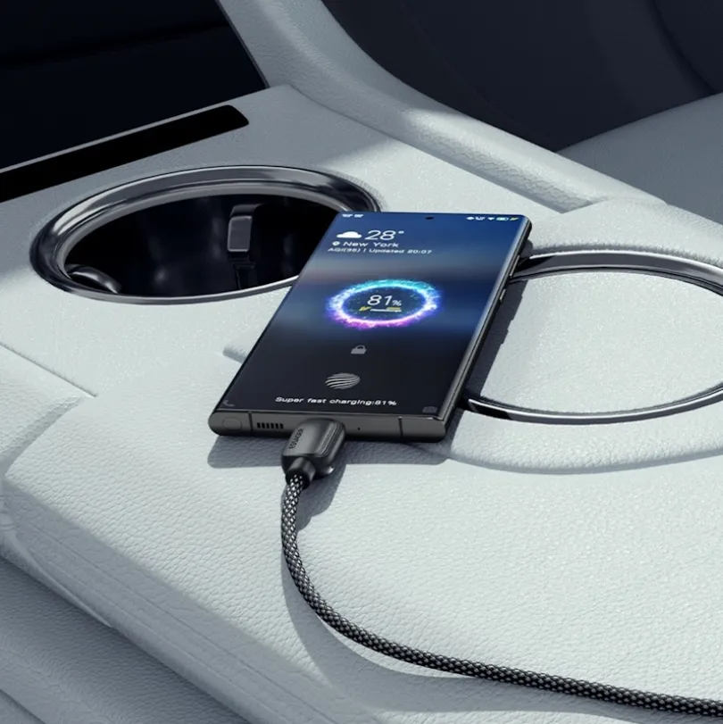Essager 100W(!) Smartphone en Laptop Data + Oplaadkabel USB-A naar USB-C