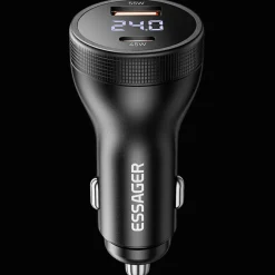 Essager 100W USB-A + USB-C Snellader met Display