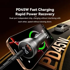 Essager 100W USB-A + USB-C Snellader met Display