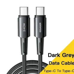 Essager 240W USB-C naar USB-C Ultraspeed Oplaad + Datakabel