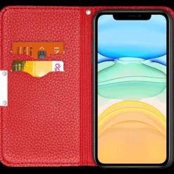 Fashion iPhone 12 (Pro) Litchi Wallet Hoesje