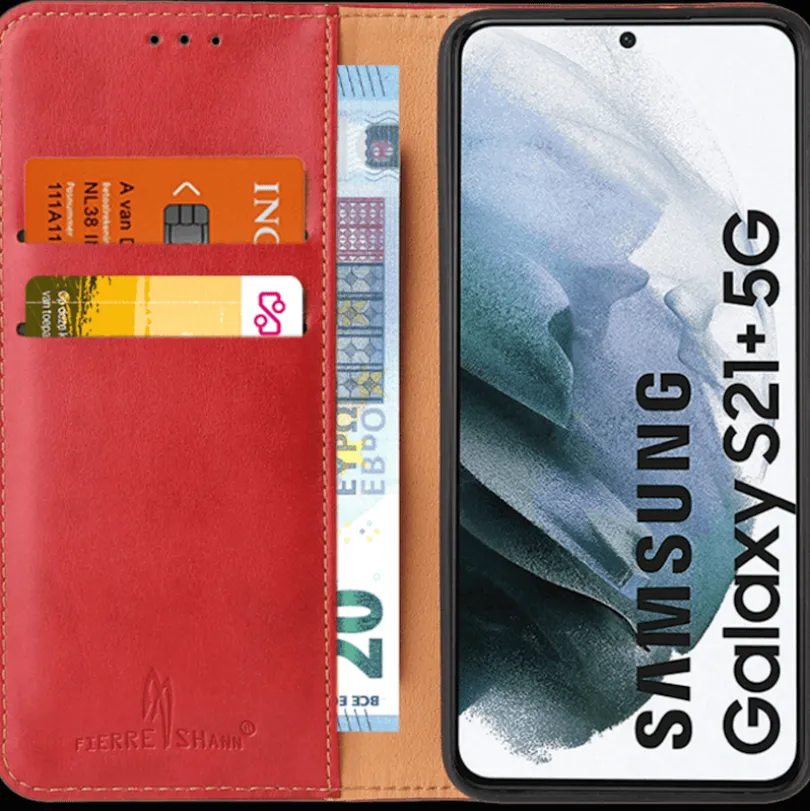 Fierre Shann Samsung Galaxy S21 Plus Slim Wallet Hoesje