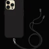 Just in Case iPhone 15 Pro Max Siliconen Hoesje Met Draagkoord