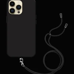 Just in Case iPhone 15 Pro Max Siliconen Hoesje Met Draagkoord