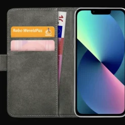 Mobilize iPhone 14 Pro Portemonnee Hoesje Zwart