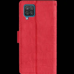 Mocaa Samsung Galaxy A12 Bookcase Hoesje Krokodillenleer