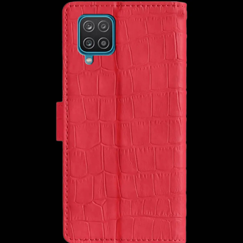 Mocaa Samsung Galaxy A12 Bookcase Hoesje Krokodillenleer