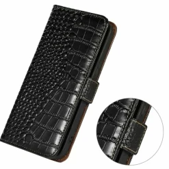 Mocaa Apple iPhone 17 Pro Max Croco Book Case Leer
