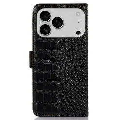 Mocaa Apple iPhone 17 Pro Max Croco Book Case Leer