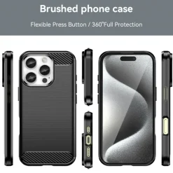 Mocaa Apple iPhone 16 Pro Schokbestendig Hoesje