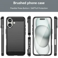 Mocaa Apple iPhone 16 Schokbestendig Hoesje