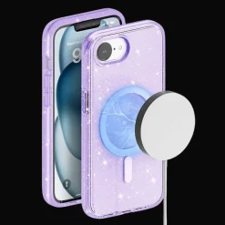 Mocaa Apple iPhone 16e/17e Glitz Magsafe Beschermhoesje