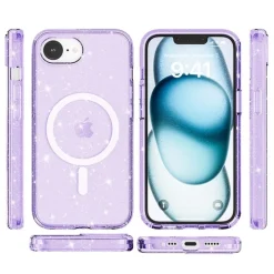 Mocaa Apple iPhone 16e/17e Glitz Magsafe Beschermhoesje