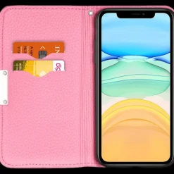 Mocaa iPhone 12 Mini Litchi Mini Wallet Hoesje