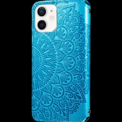 Mocaa iPhone 12 Mini Magnetisch Mandala Portemonnee Hoesje