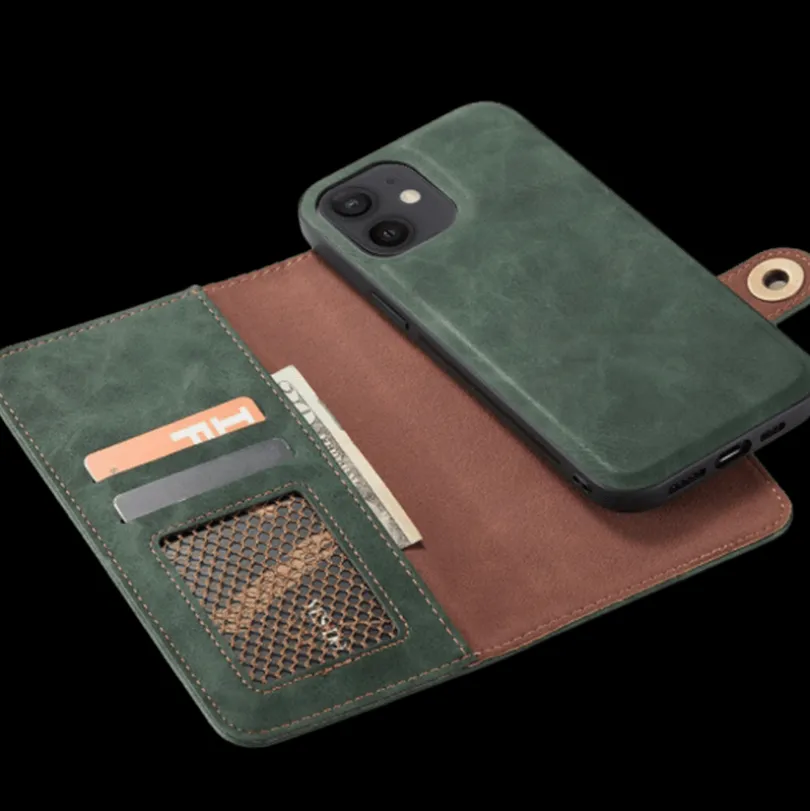 Mocaa iPhone 12 Mini Vintage 2-in-1 Wallet Hoesje
