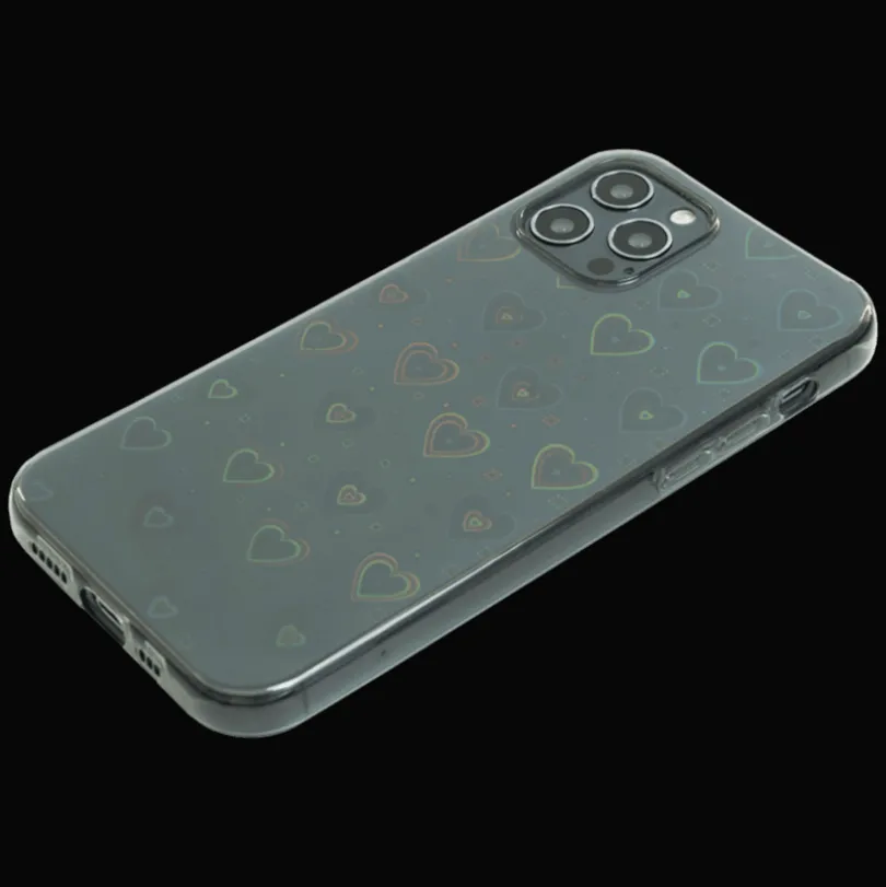 Mocaa iPhone 12 (Pro) 3D Effect Hartjes Hoesje