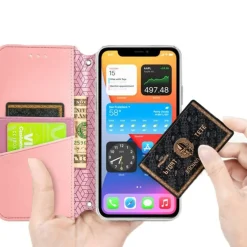 Mocaa iPhone 12 (Pro) Designz Magnetic Mandala Wallet Case