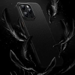 Mocaa iPhone 16 Pro Slim Carbon Pantser MagSafe Case