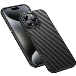 Mocaa iPhone 16 Pro Slim Carbon Pantser MagSafe Case