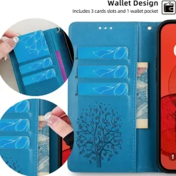 Mocaa Samsung Galaxy A15 Bookcase Gravure Hertjes