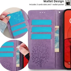 Mocaa Samsung Galaxy A15 Bookcase Gravure Hertjes