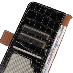 Mocaa Samsung Galaxy A56 Croco Book Case Leer