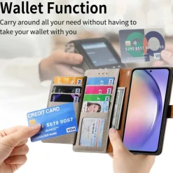 Mocaa Samsung Galaxy A56 Love Heart Wallet Hoesje