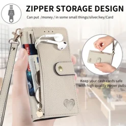 Mocaa Samsung Galaxy A56 Love Heart Wallet Hoesje
