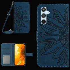 Mocaa Samsung Galaxy S24 FE Sunflower Bookcase met Koord