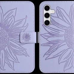 Mocaa Samsung Galaxy S25 FE Sunflower Bookcase met Koord