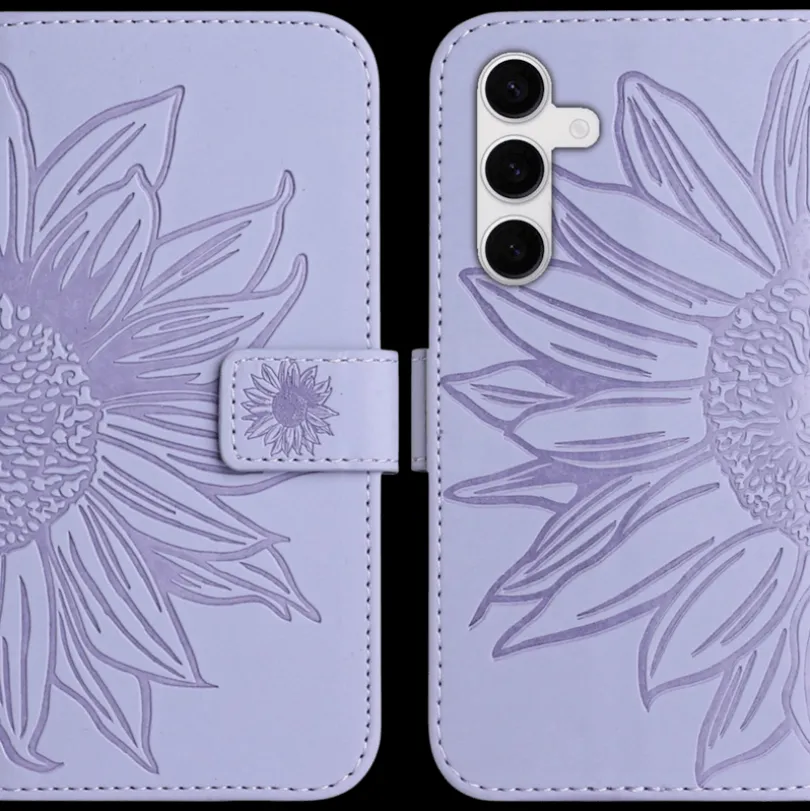 Mocaa Samsung Galaxy S25 FE Sunflower Bookcase met Koord