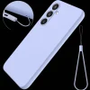 Mocaa Samsung Galaxy S24 FE Smooth Siliconen Hoesje Met Koord