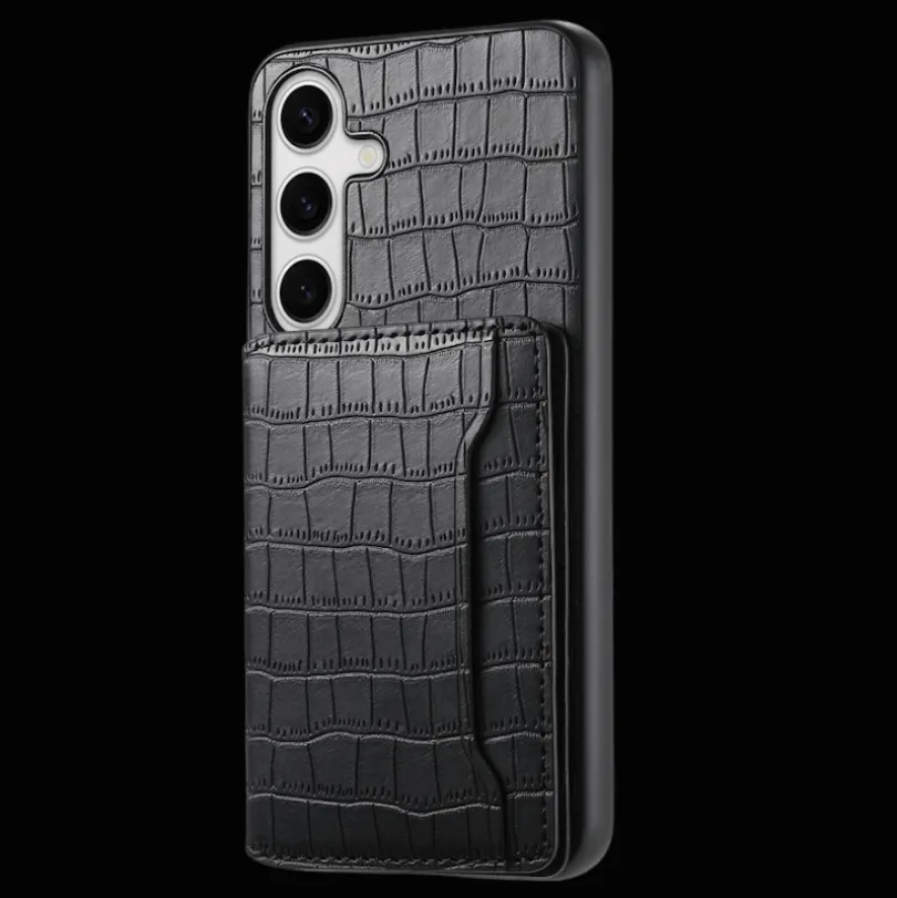 Mocaa Samsung Galaxy S24 Plus Card Holder Backcover Croc