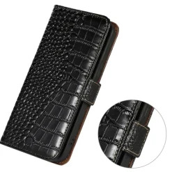 Mocaa Samsung S23 FE Croco Book Case Leer
