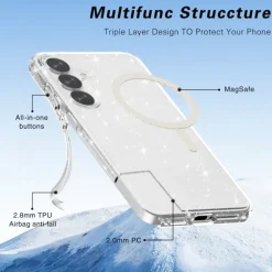 Mocaa Samsung S25 Plus Glitz MagSafe Beschermhoesje