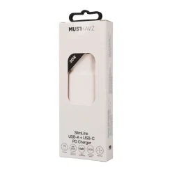 Musthavz SlimLine 2 Port USB-A + USB-C Charger 30W